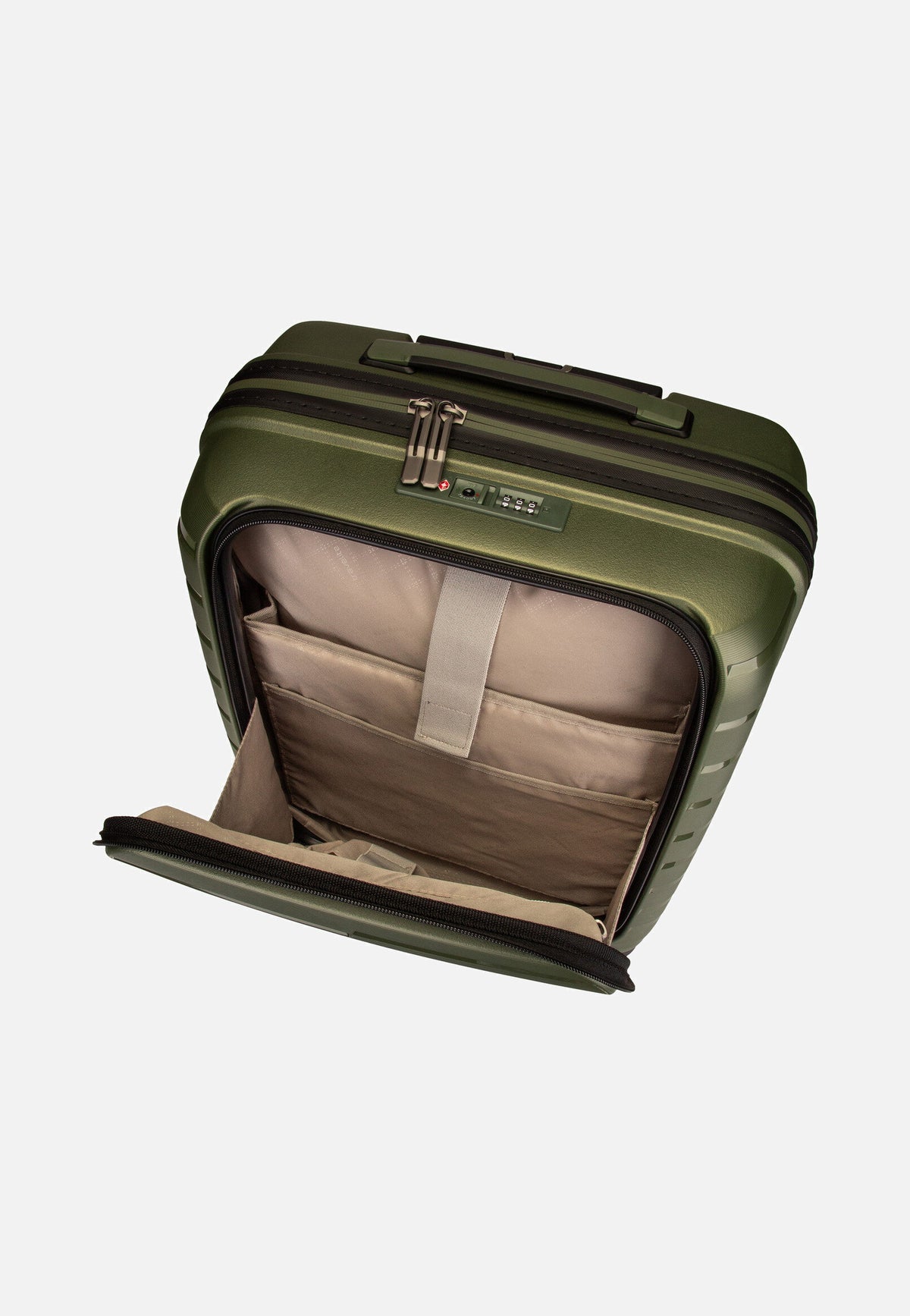 travelite Air Base 4-Rad Trolley S Vortasche Olive Valigia