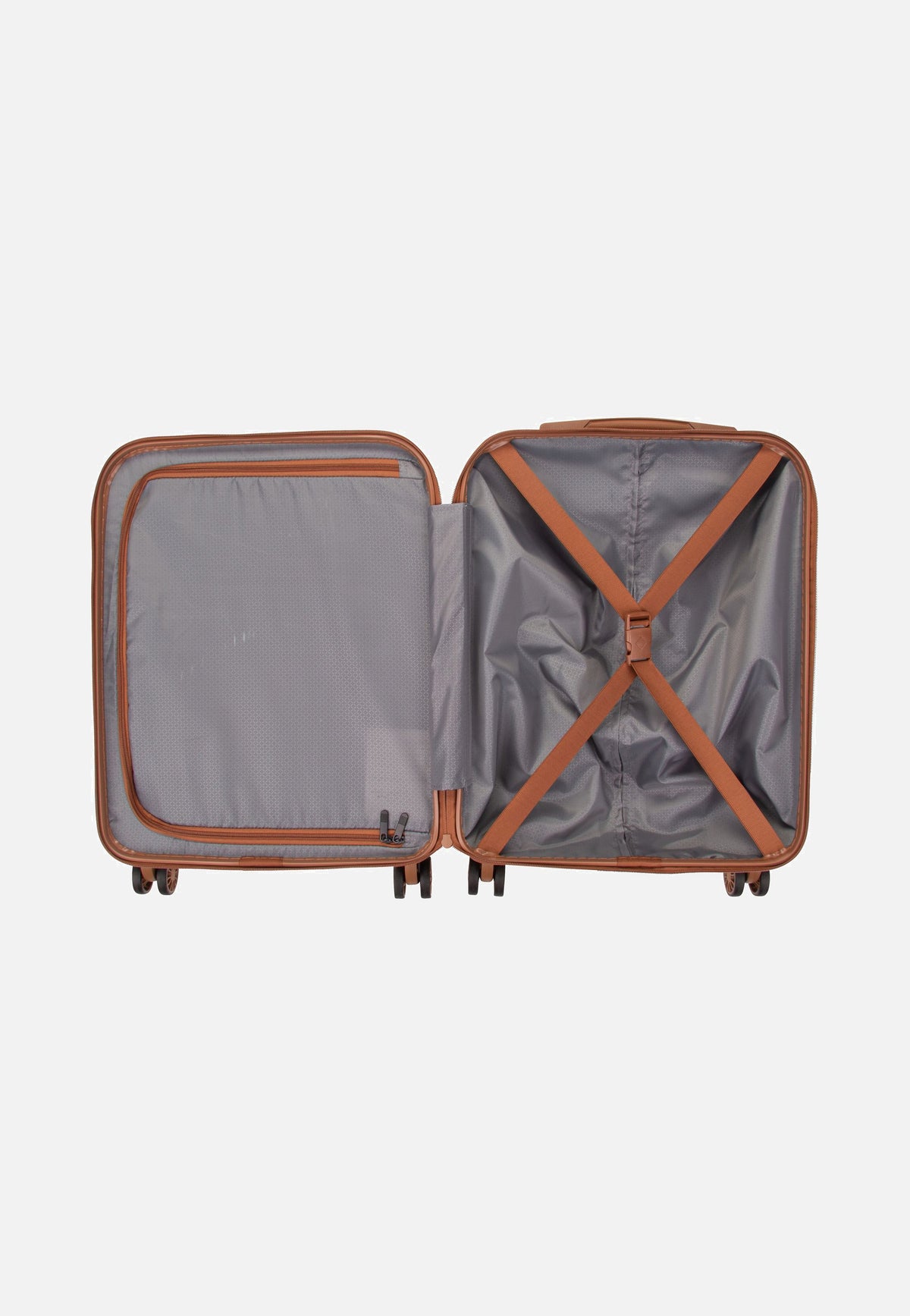 travelite Bali 4w Trolley S Weiss/Cognac Koffer