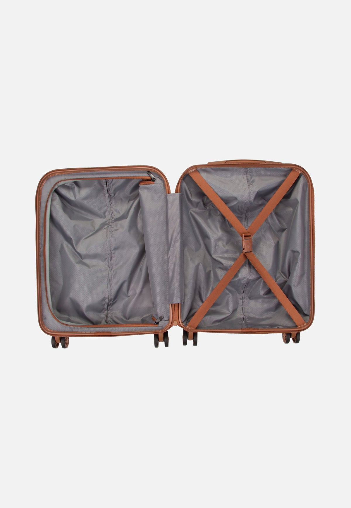 travelite Bali 4w Trolley S Weiss/Cognac Koffer