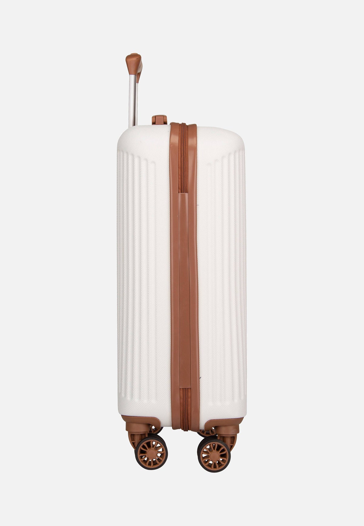 travelite Bali 4w Trolley S Weiss/Cognac Koffer
