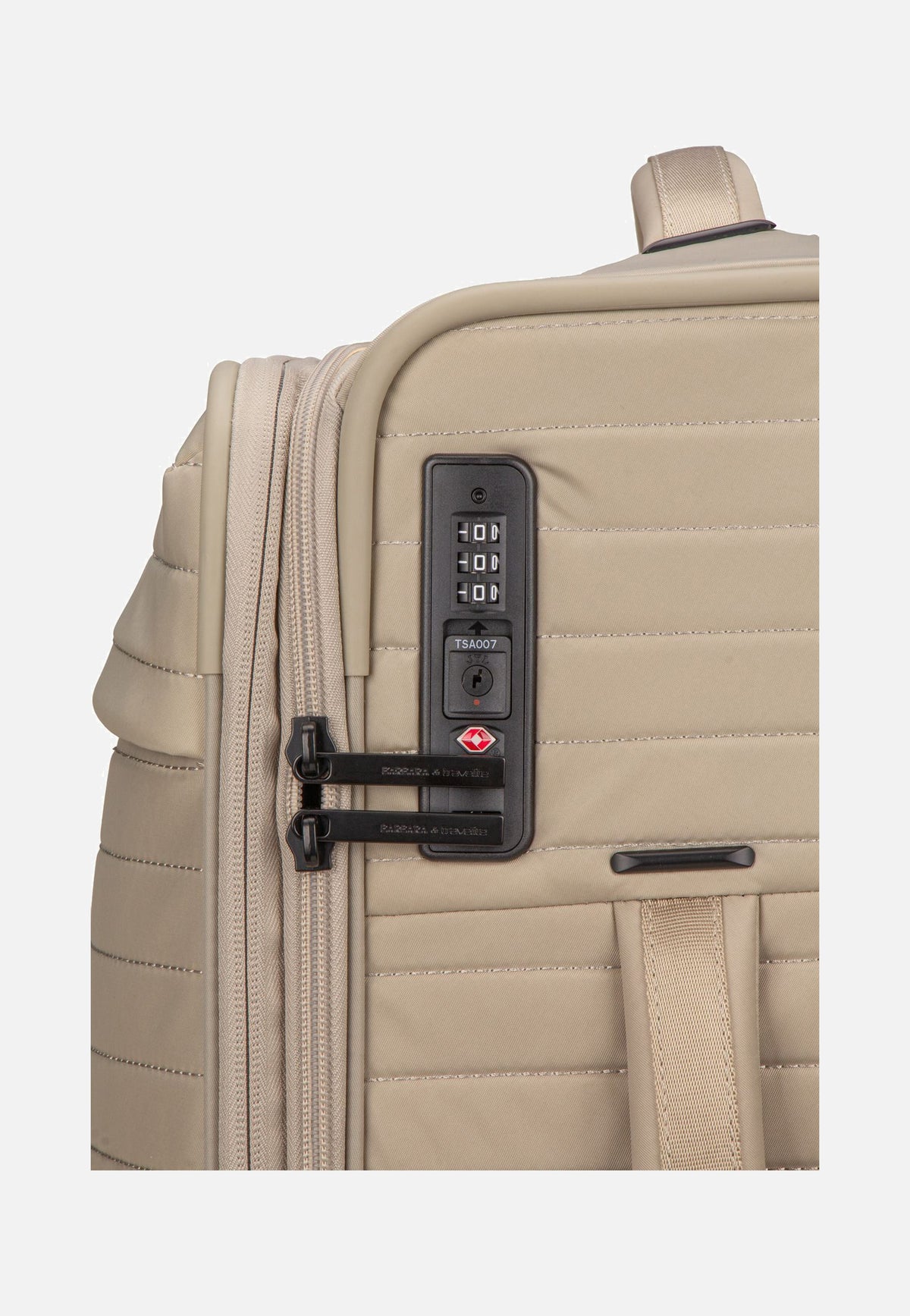 travelite Barbara Stepp 4W Trolley S Exp Satin Nude Suitcase