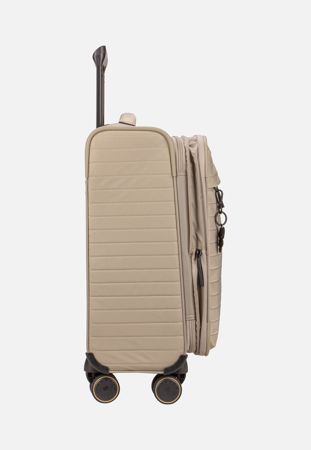 travelite Barbara Stepp 4W Trolley S Exp Satin Nude Suitcase