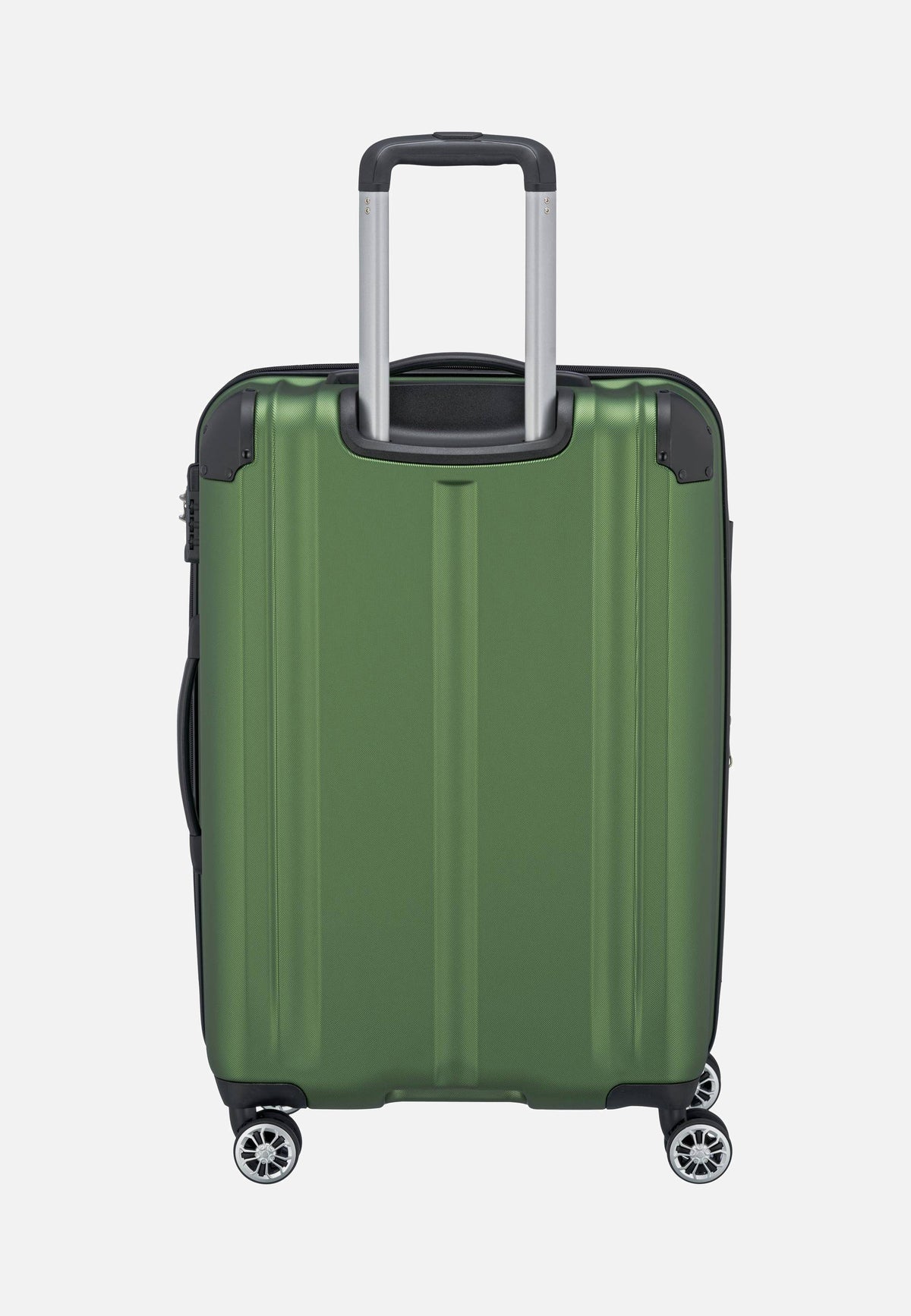 travelite City 4-Rad Trolley M exp Grün Suitcase