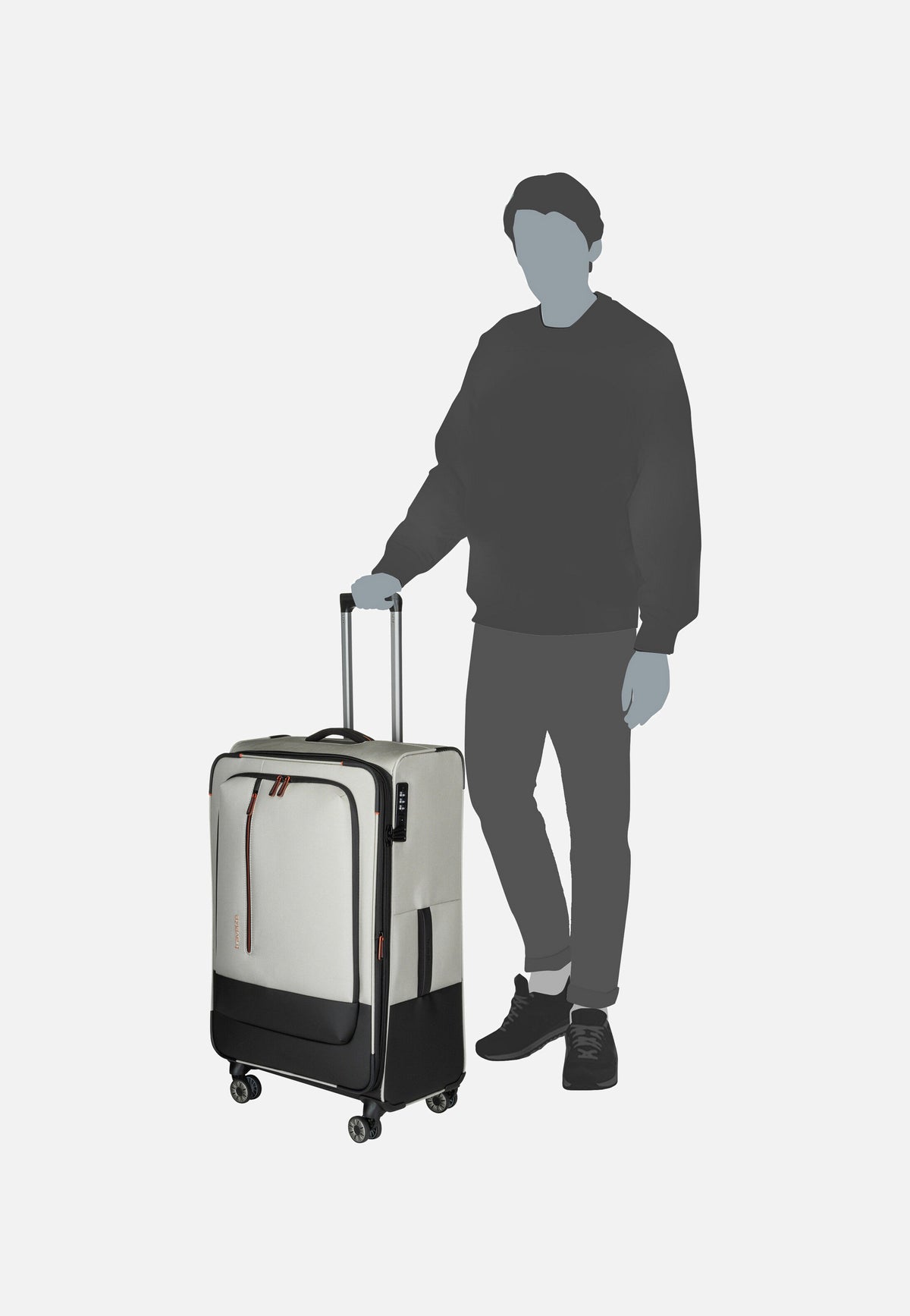 travelite Crosslite 4w Trolley L Natur Suitcase