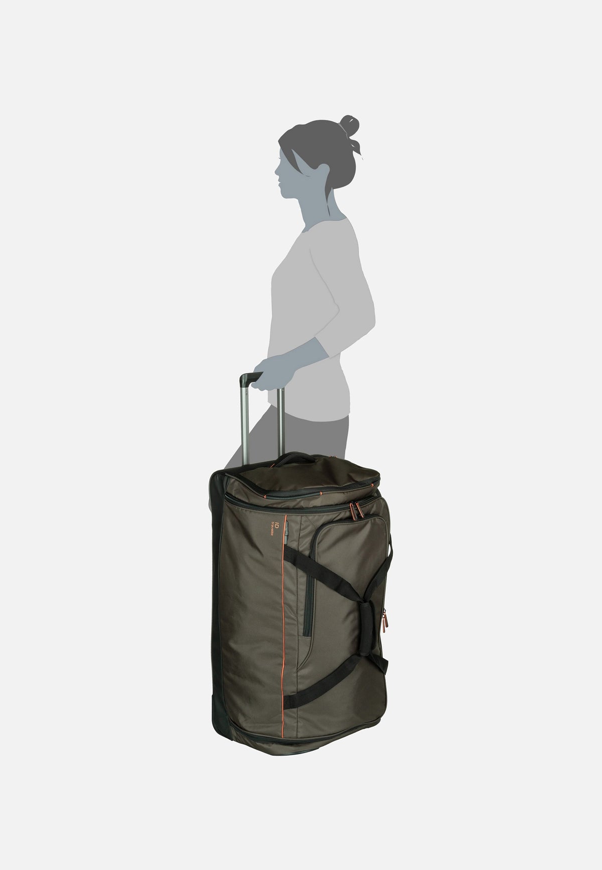 travelite Crosslite L Oliv Travel Bag with Wheels