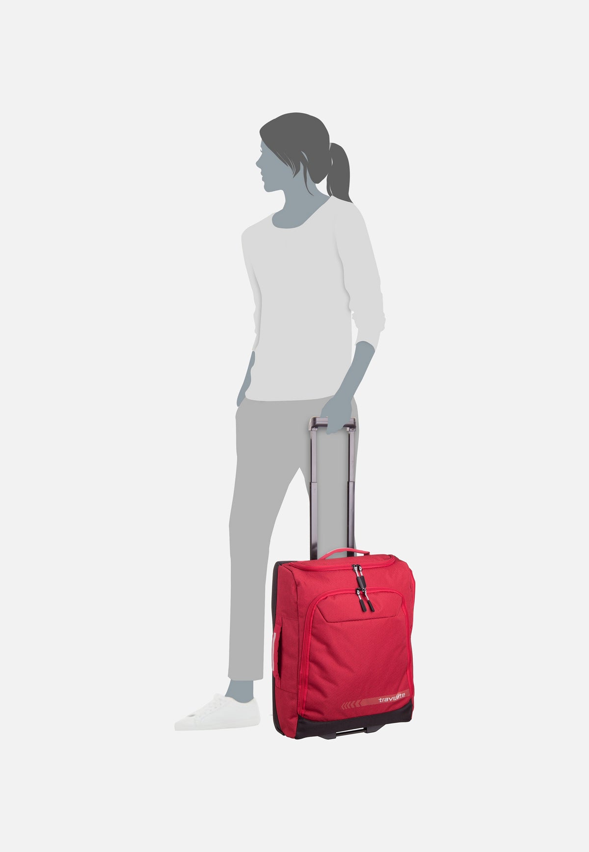 travelite Kick Off S Rosé Reistas met wielen