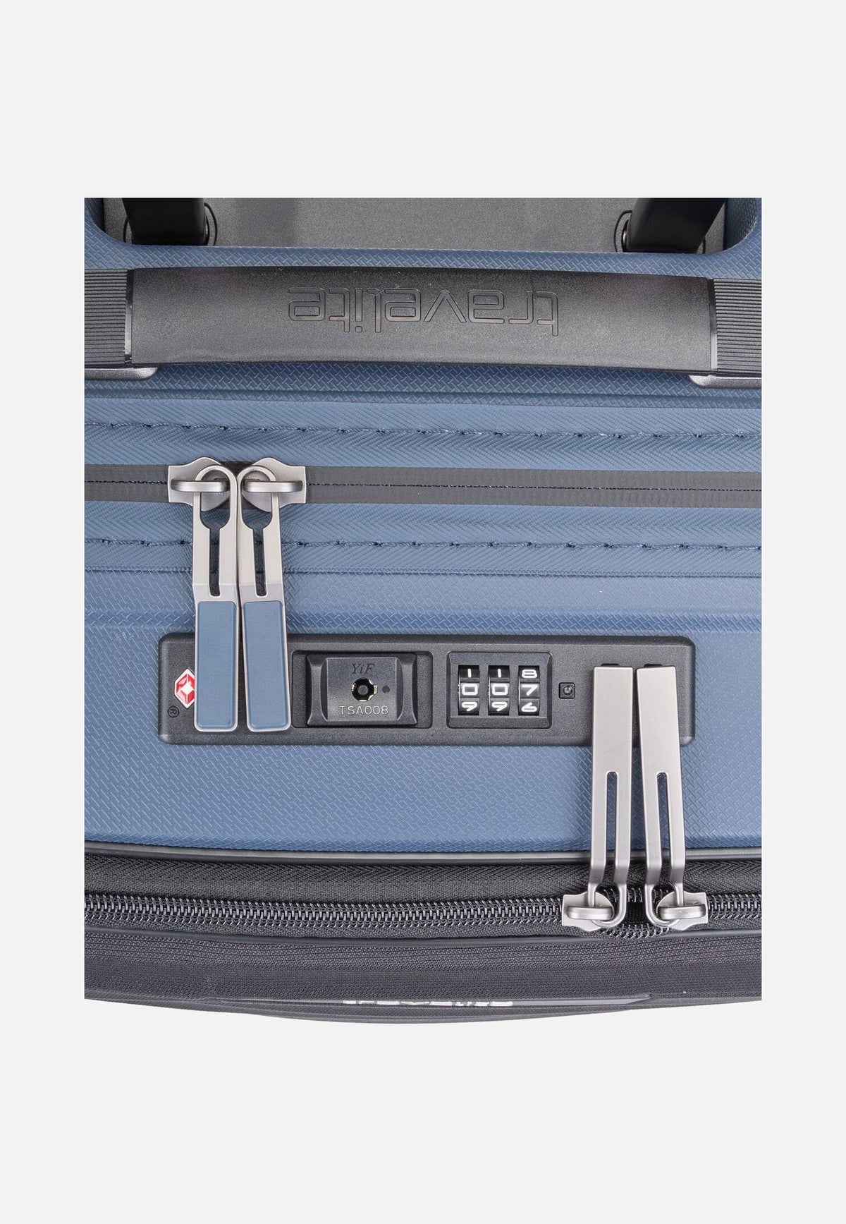 travelite Mooby 4w Trolley S Front Pocket Marine Valigia