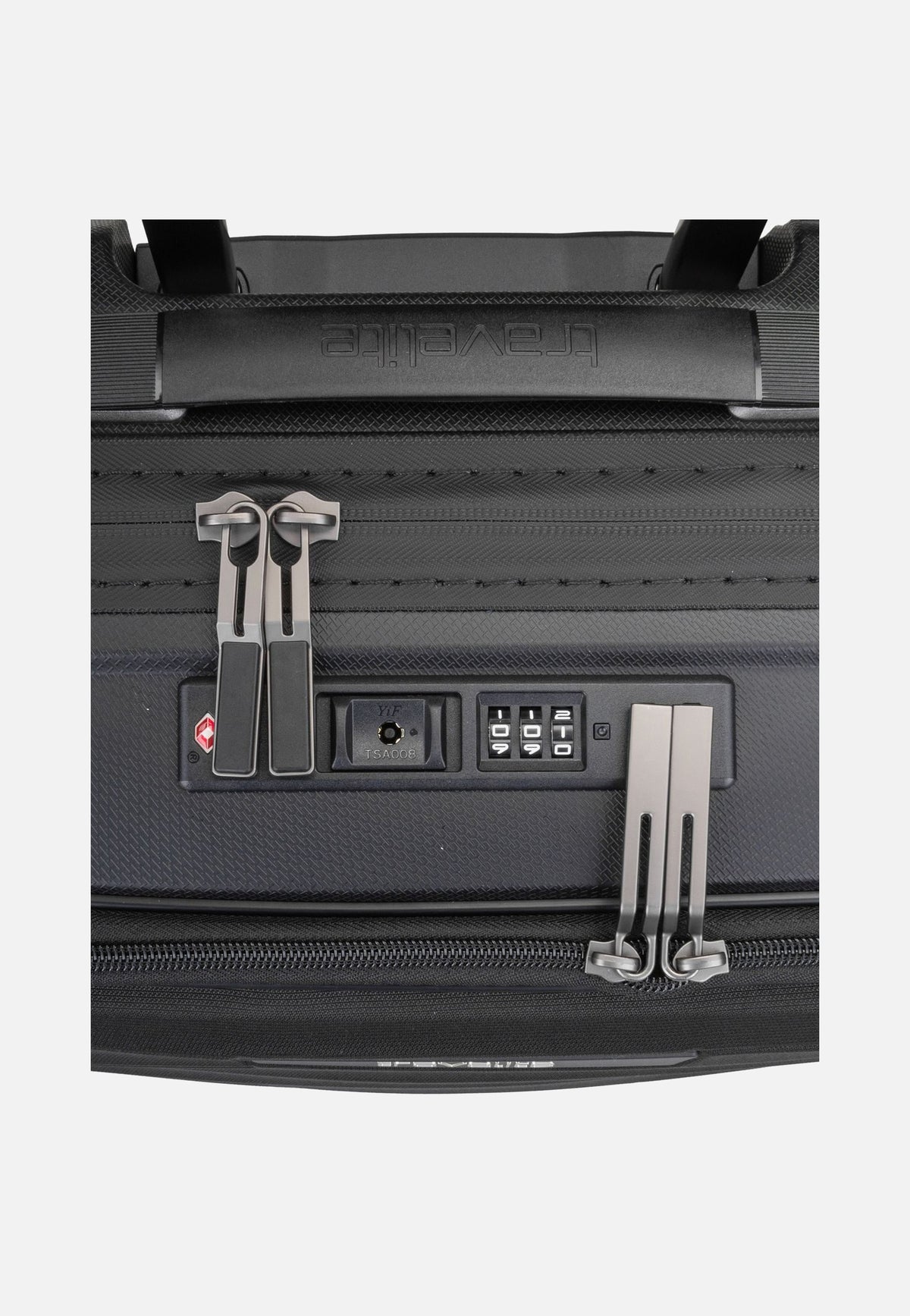 travelite Mooby 4w Trolley S Front Pocket Schwarz Valigia