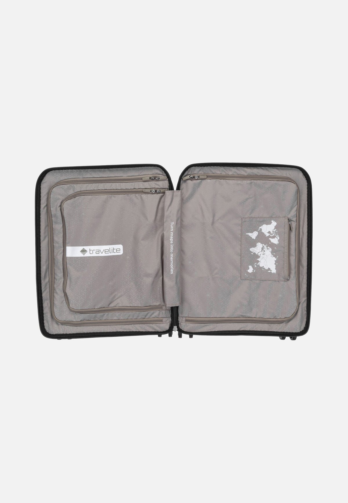 travelite Mooby 4w Trolley S Front Pocket Schwarz Valigia