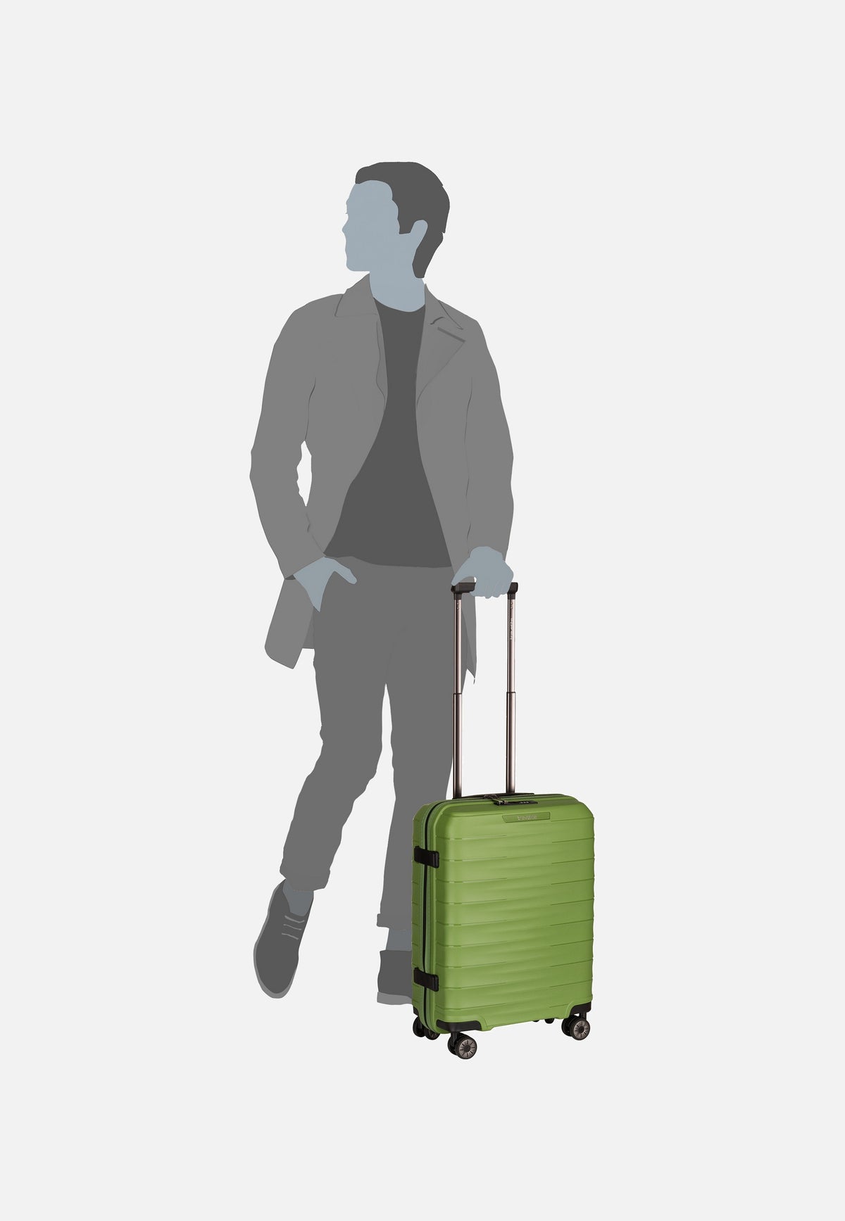 travelite Mooby 4w Trolley S Grün Suitcase