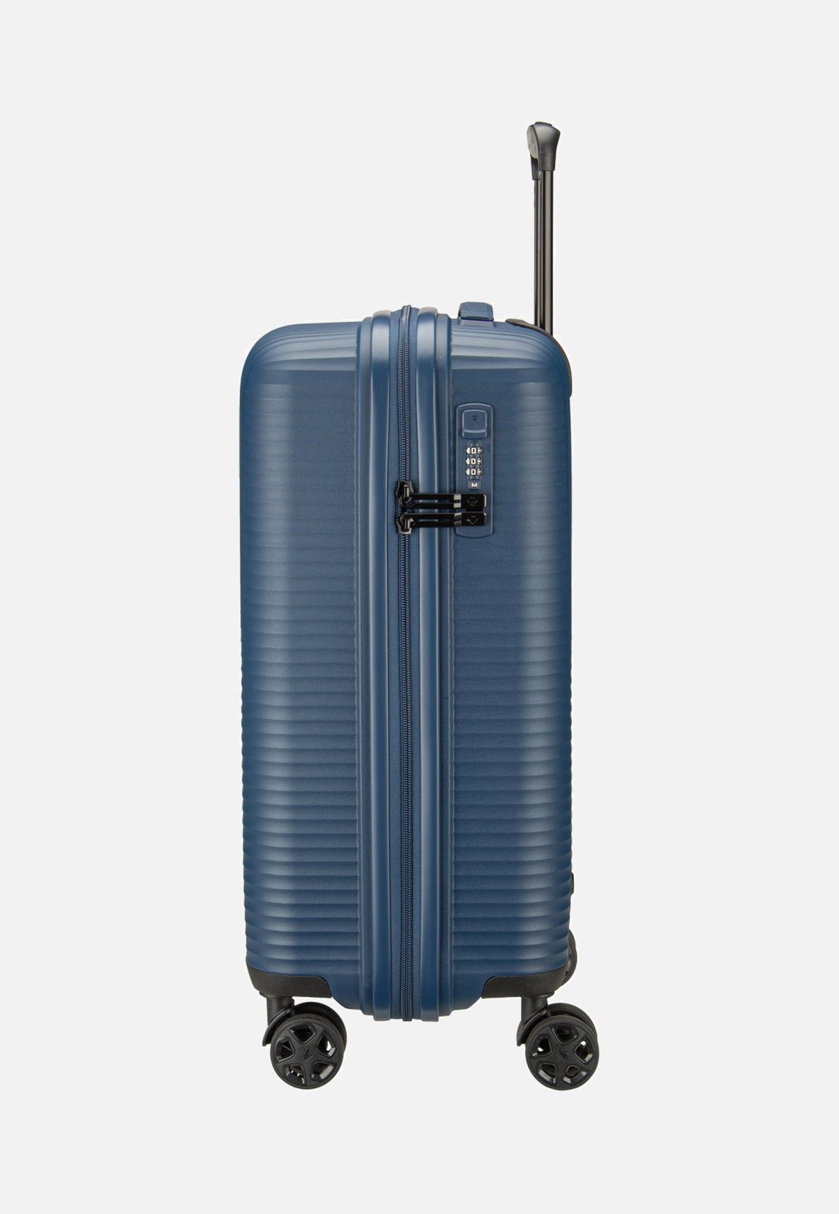 travelite Air Stripe Trolley 4W S Slim Navy Suitcase
