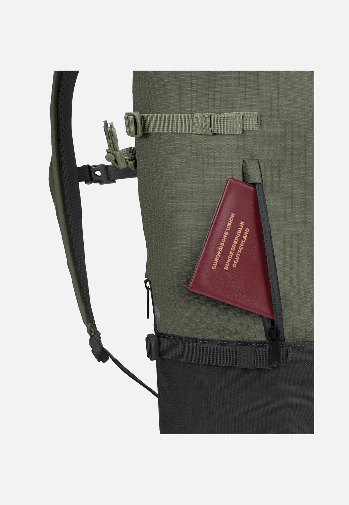 Vaude CityGo 23 II Khaki Rolltop Rugzak