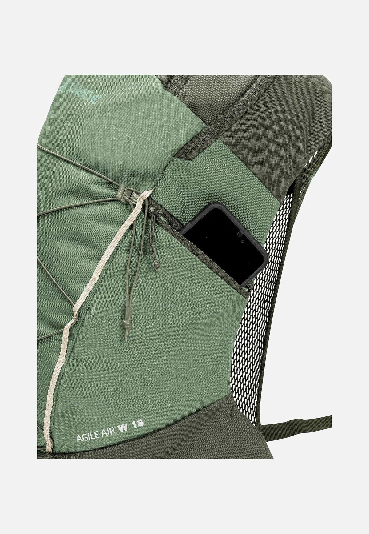 Vaude Women's Agile Air 18 Willow Green Sac à dos de randonnée
