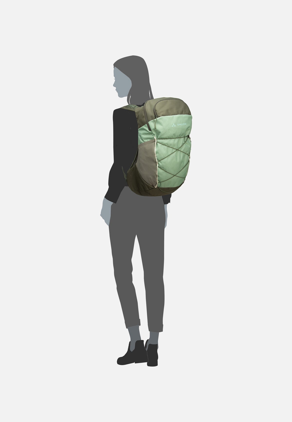 Vaude Women's Agile Air 18 Willow Green Sac à dos de randonnée