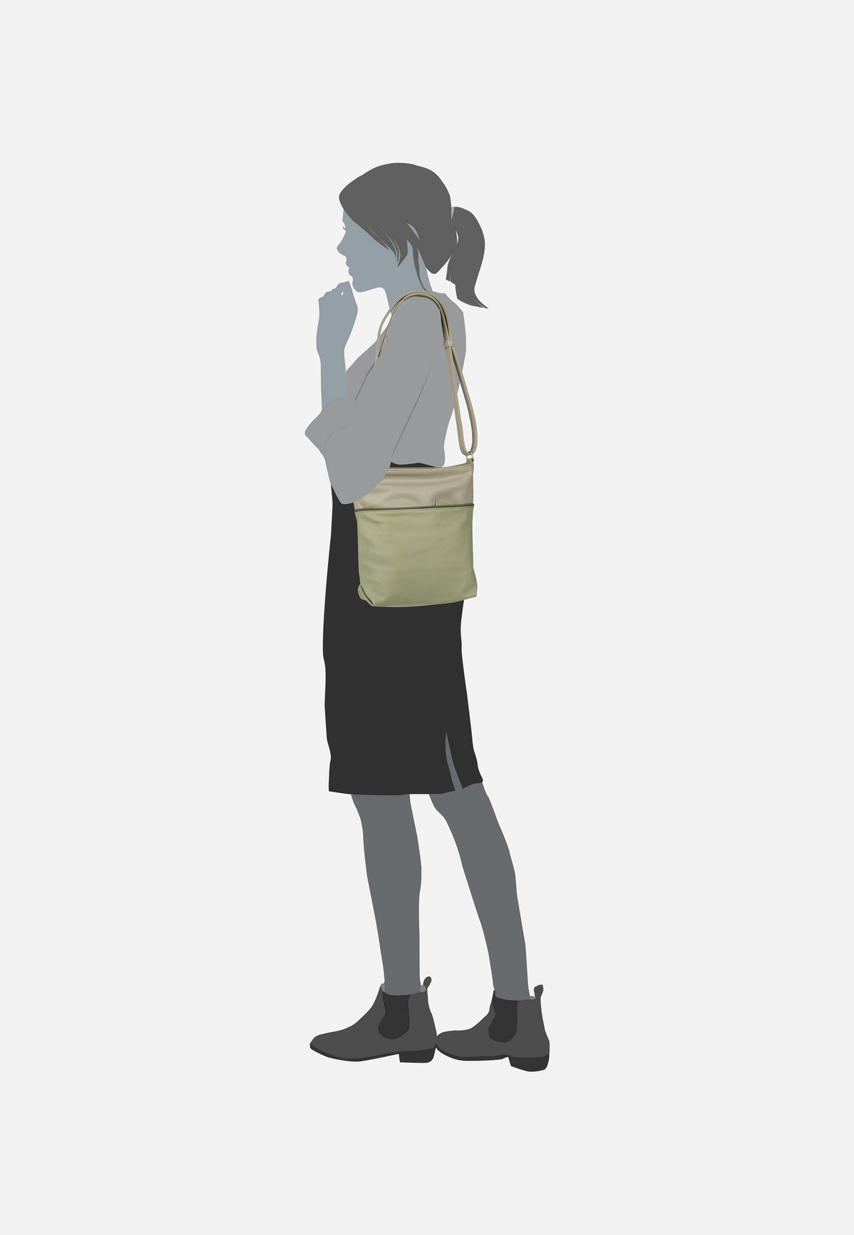 zwei Jana J10 Jade Pouch Bag