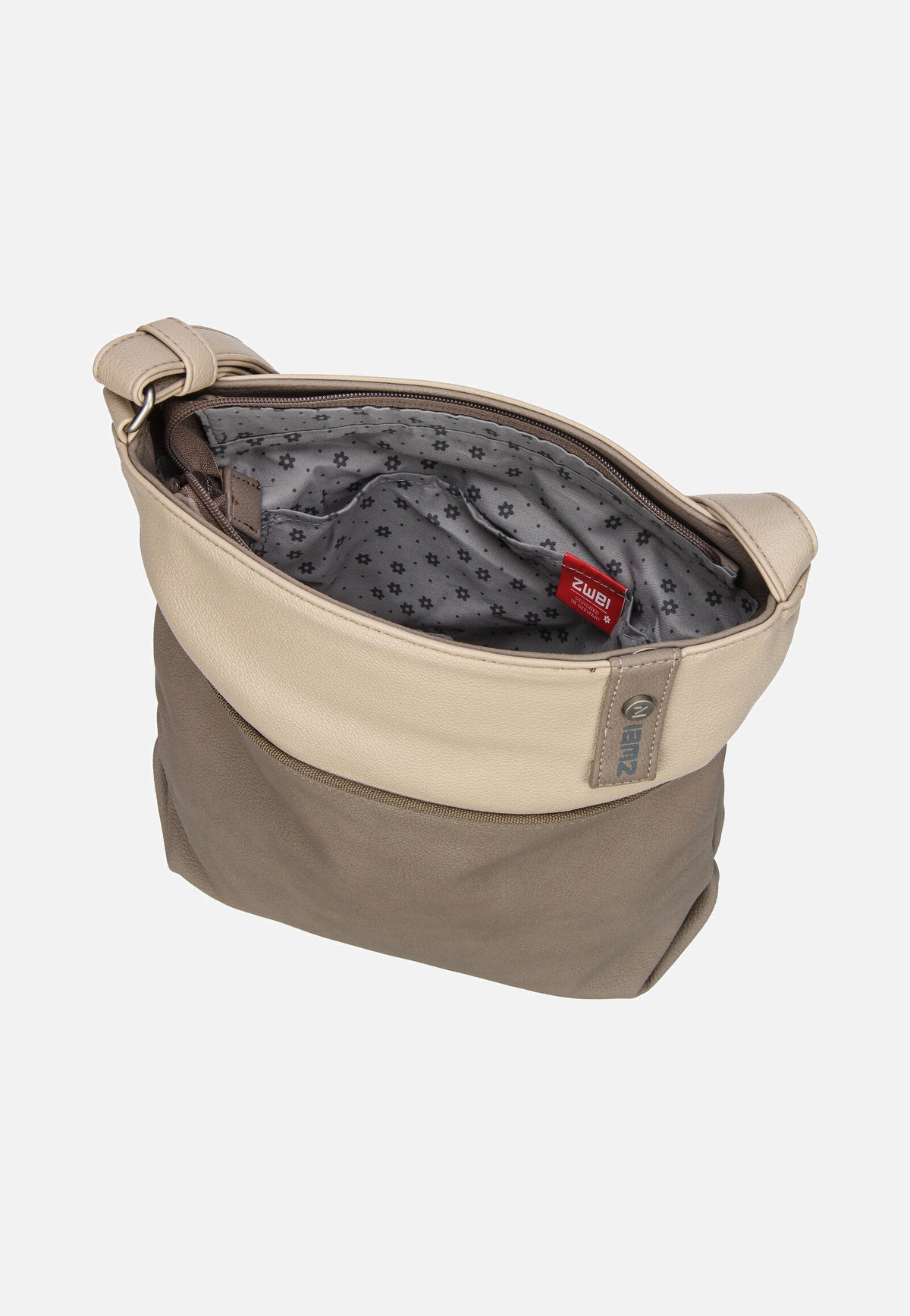 zwei Jana J10 Nubuk/Cappucino Pouch Bag