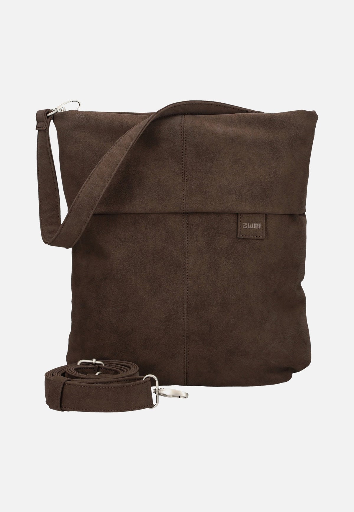zwei Mademoiselle M12 Nubuk/Espresso Hobo Bag