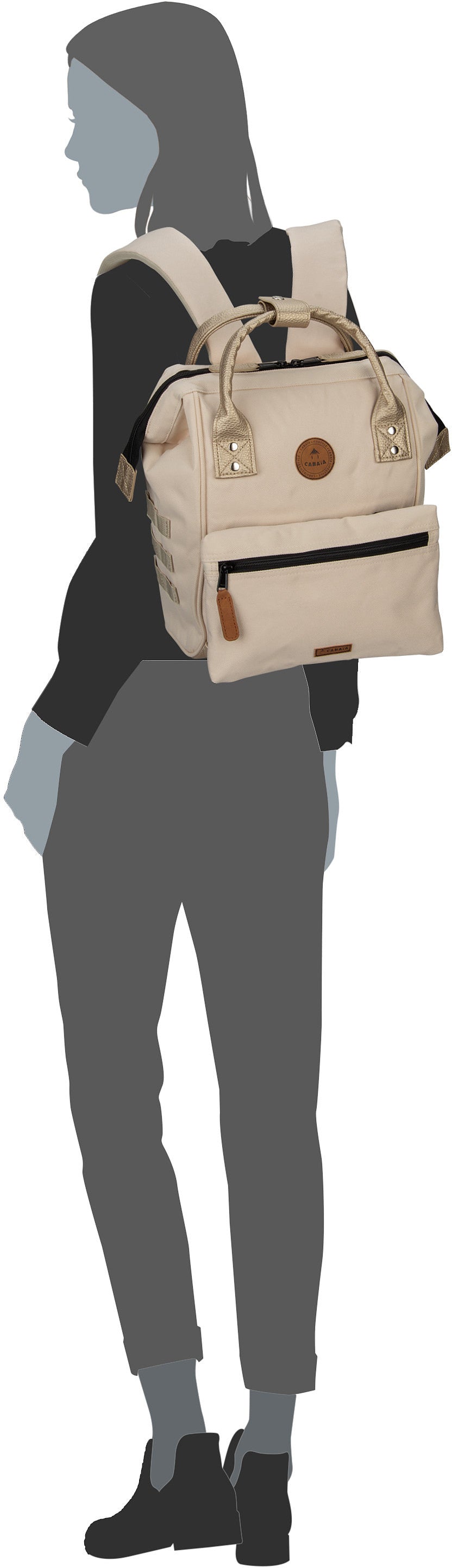 Cabaia Adventurer Recycled Oxford Small Arcachon Zaino – Vista Silhouette