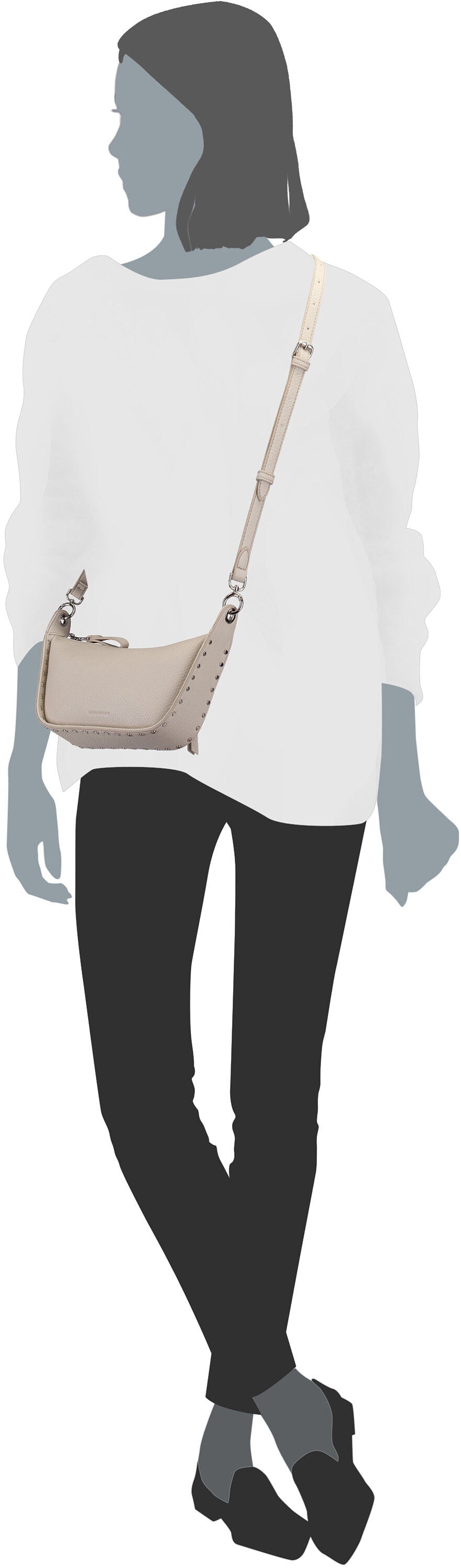 Fredsbruder Feel Wild 3776 Soft Toffee Borsa a tracolla – Vista Silhouette