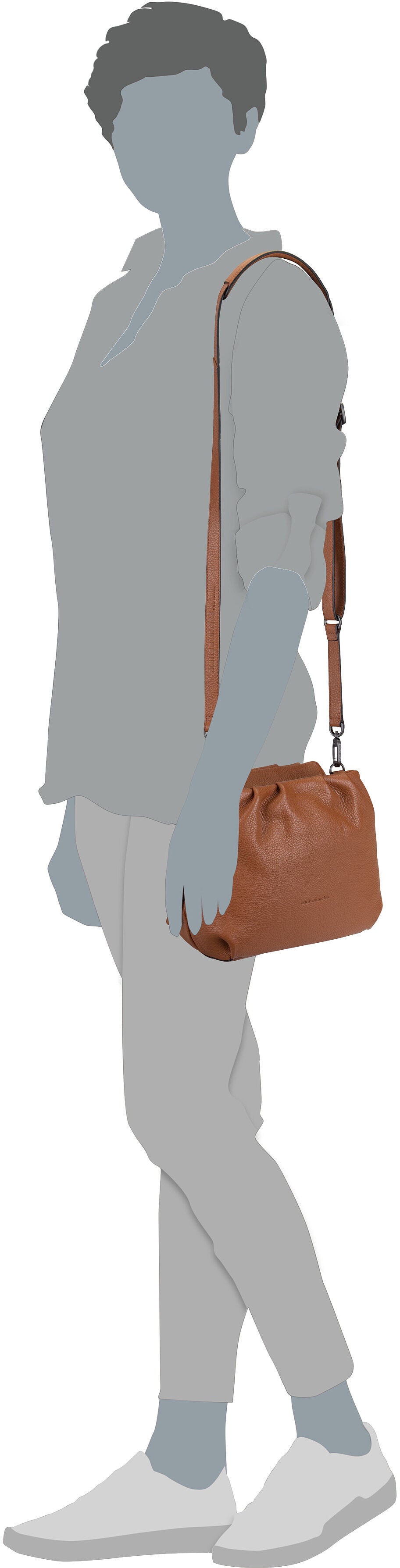 aunts & uncles Honey Merlot Bolso bandolera – Vista Silueta