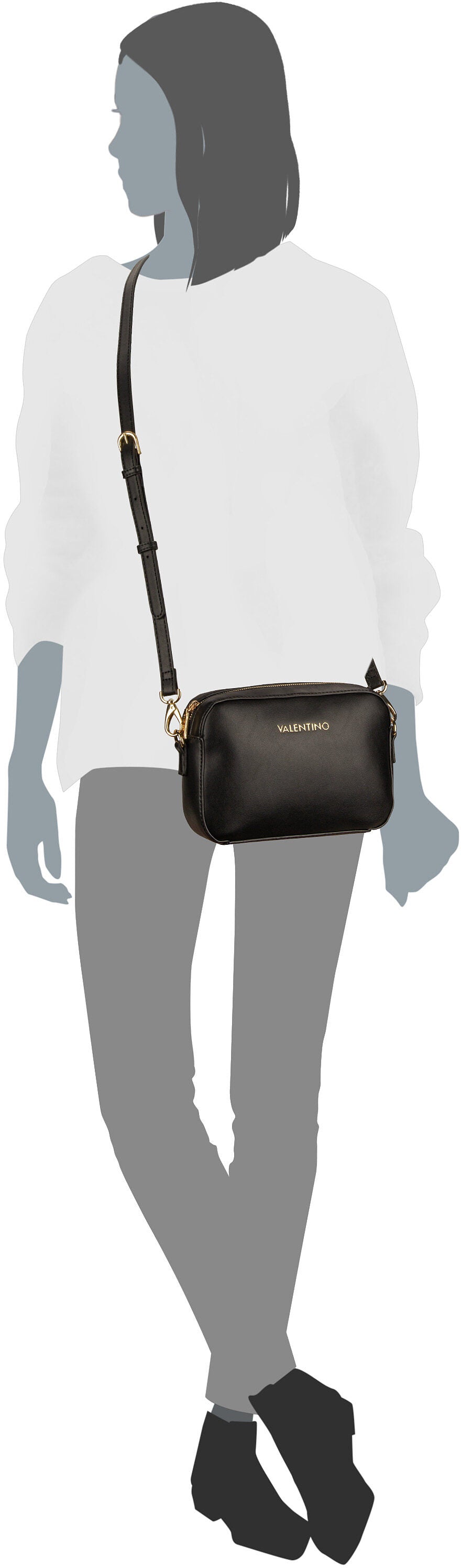 Valentino Faith RE L15 Ghiaccio Schoudertas – Silhouetweergave
