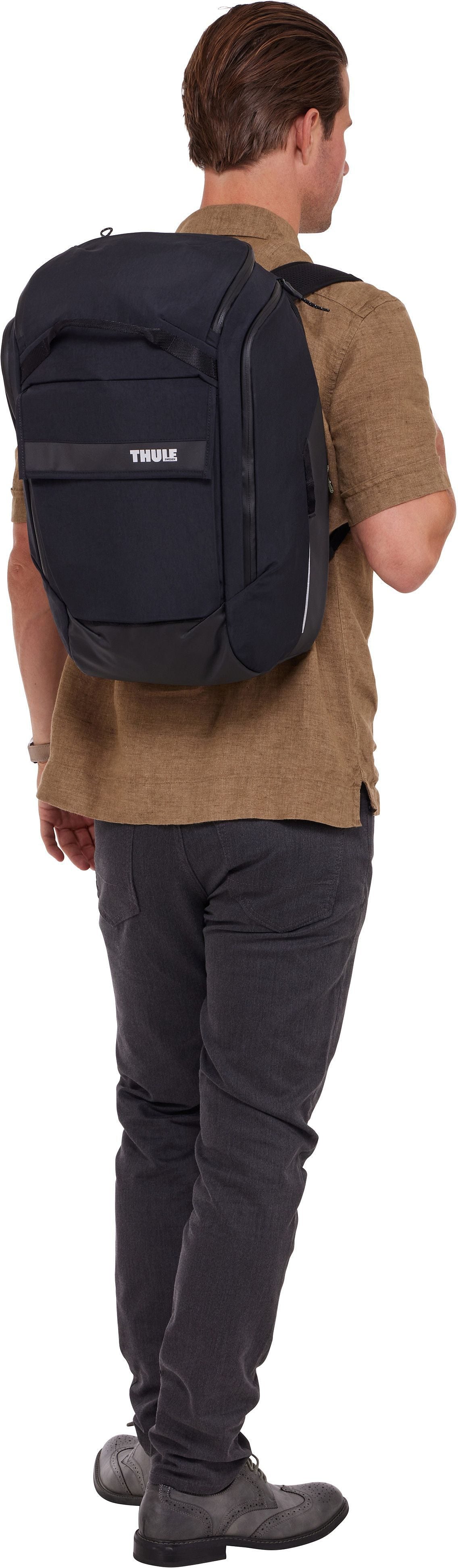 Thule Paramount Hybrid Pannier 26L Black Bag – Silhouette View