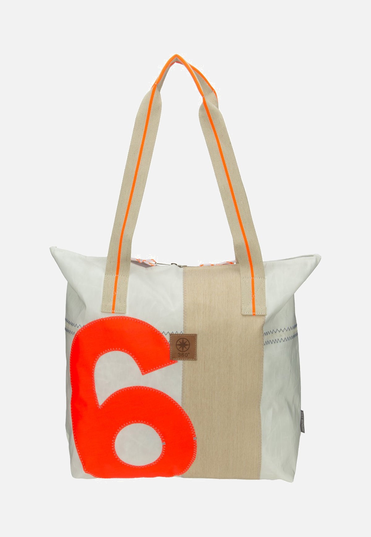 360Grad Welle Weiss/Sand/Zahl Orange Client