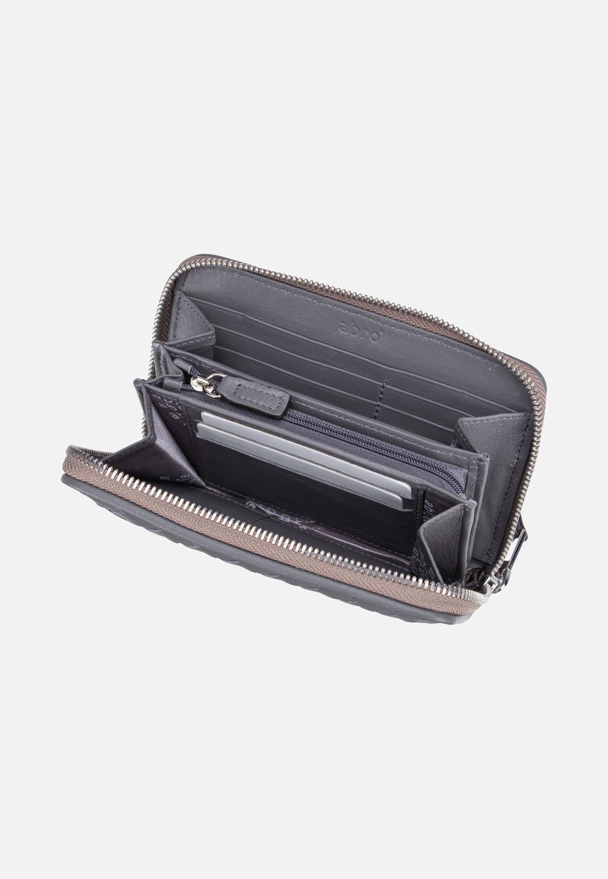 abro Piuma Weaving Wallet M Zinc Wallet