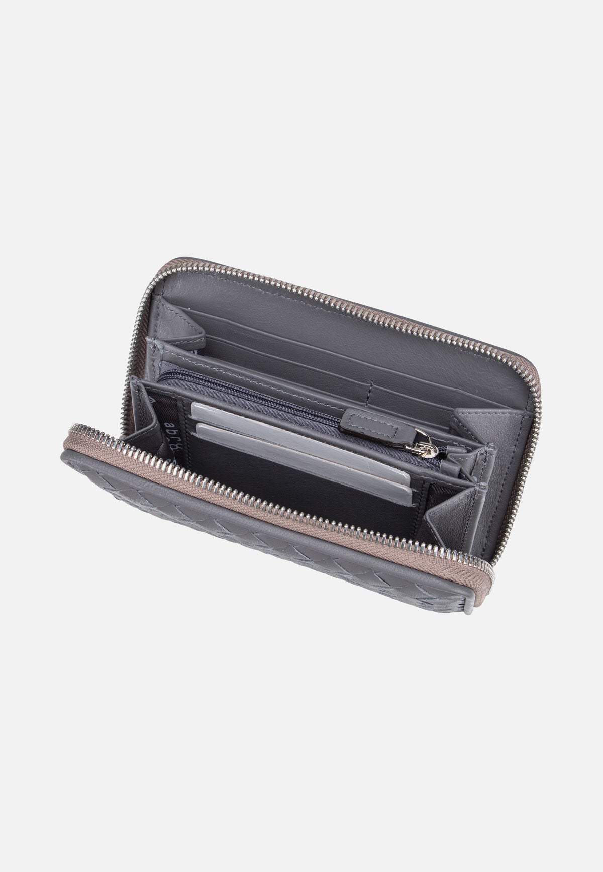 abro Piuma Weaving Wallet M Zinc Wallet