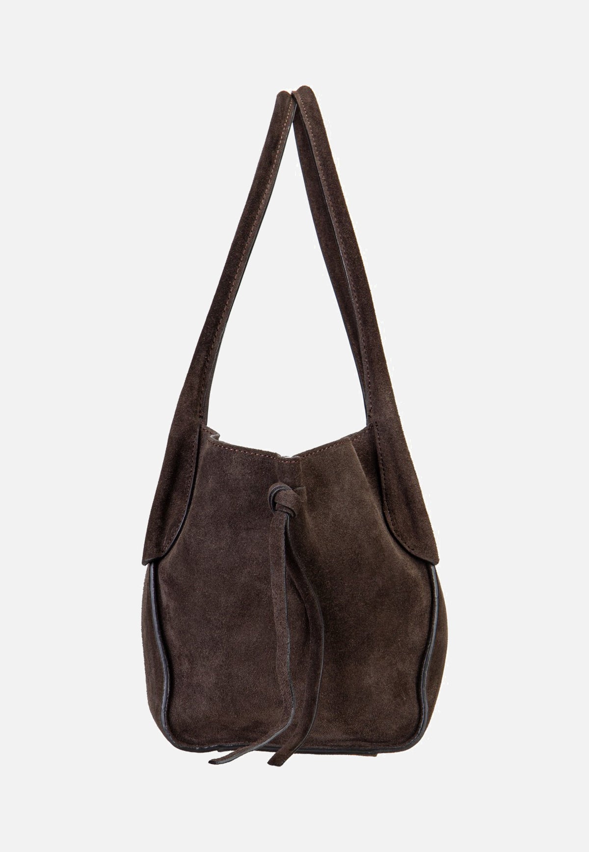 abro Vibe Small Dark Brown Handle Bag