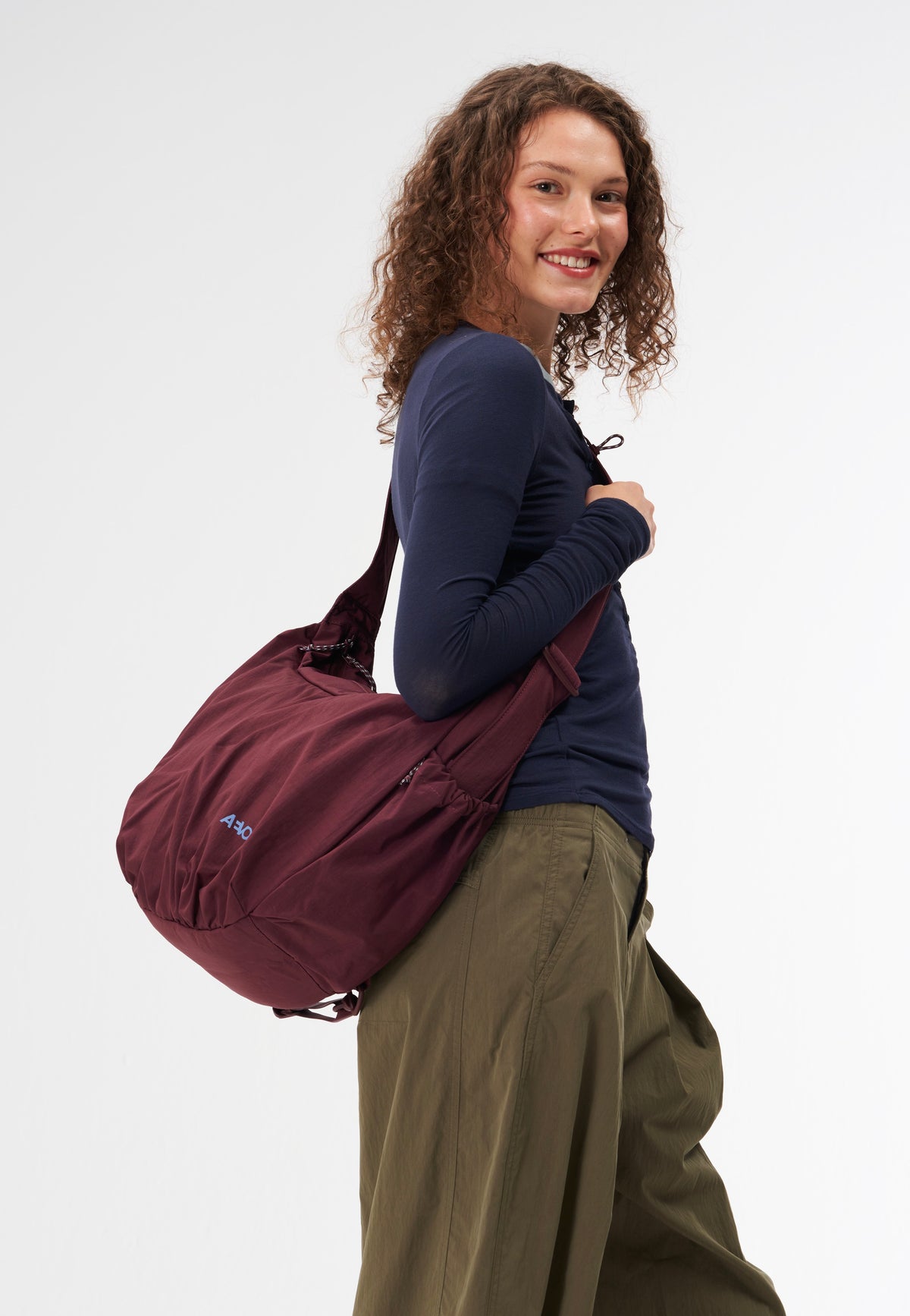 AEVOR Slouchy Bag Burgundy Borsa a tracolla