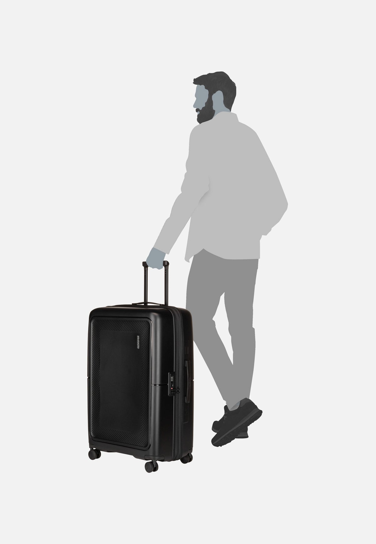 American Tourister Dashpop Spinner 77 EXP True Black Valigia