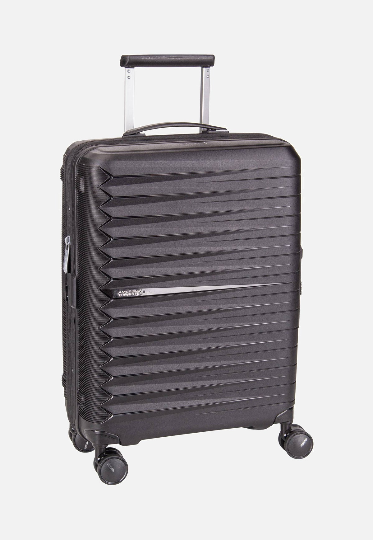 American Tourister Fastforward Spinner 55 Flash Black Suitcase