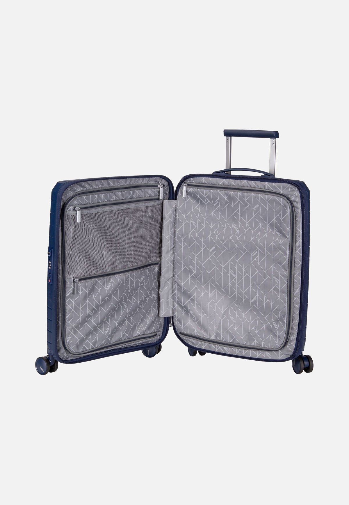 American Tourister Fastforward Spinner 55 Navy Blue Suitcase