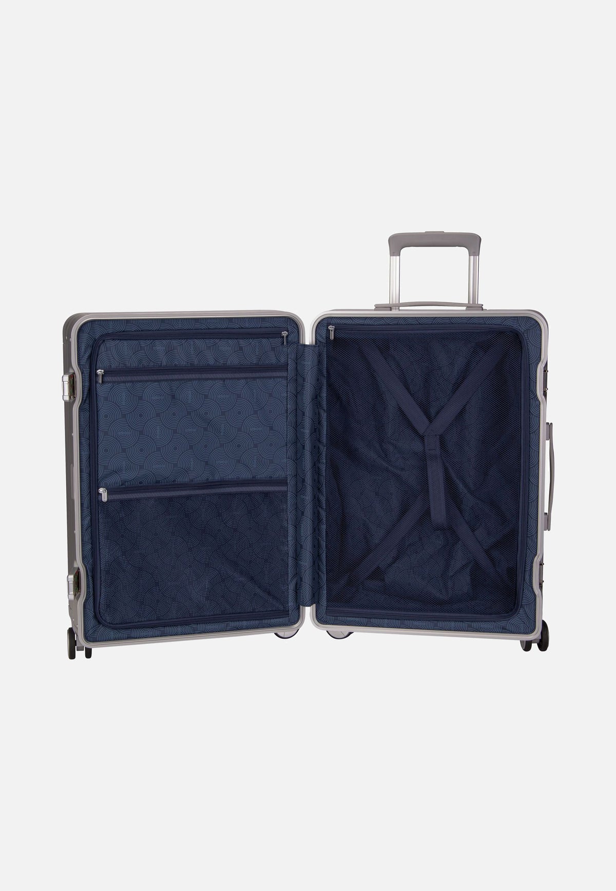 American Tourister Soundbox Alu Spinner 68 Silver Suitcase