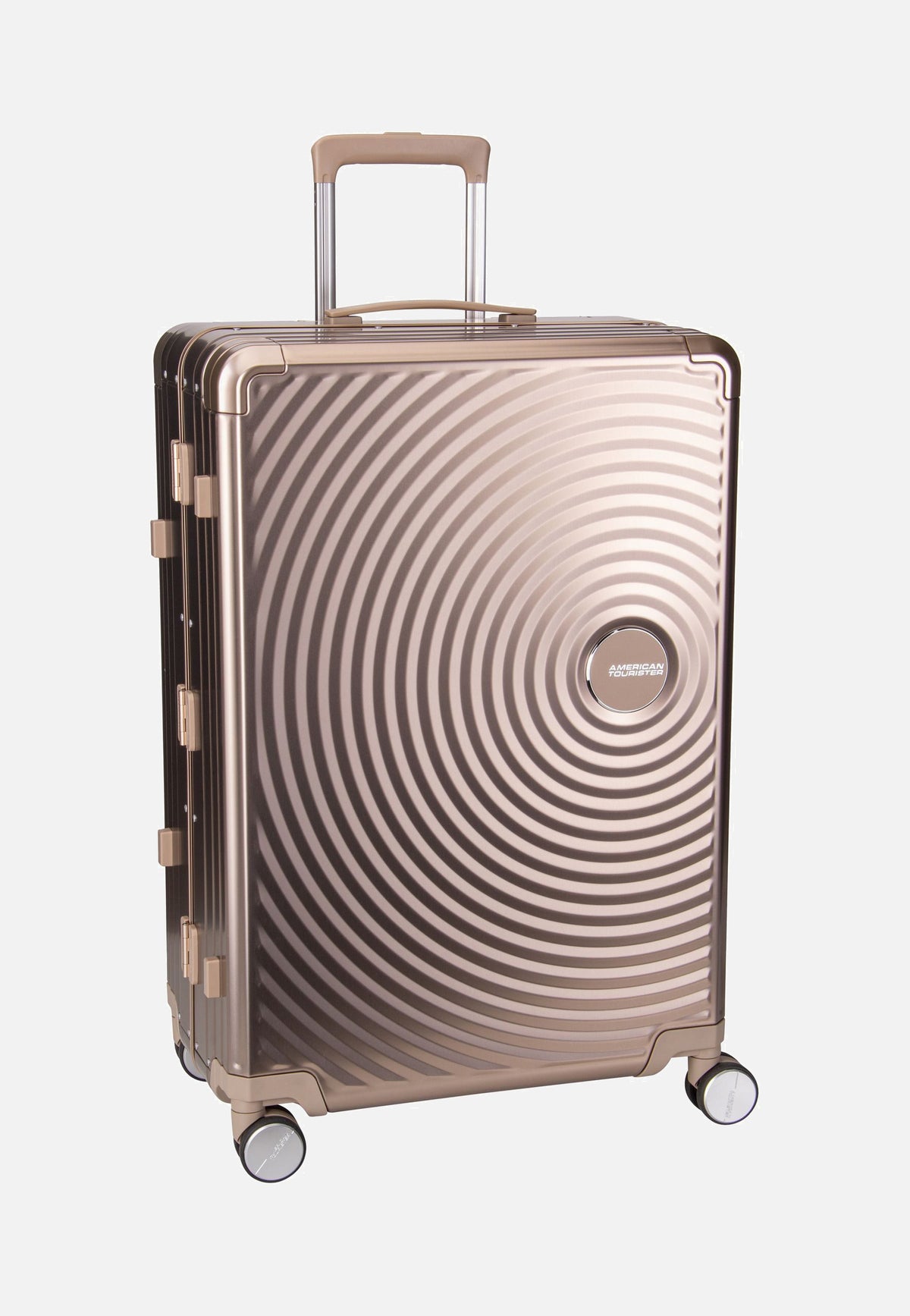 American Tourister Soundbox Alu Spinner 75 Bronze Maleta