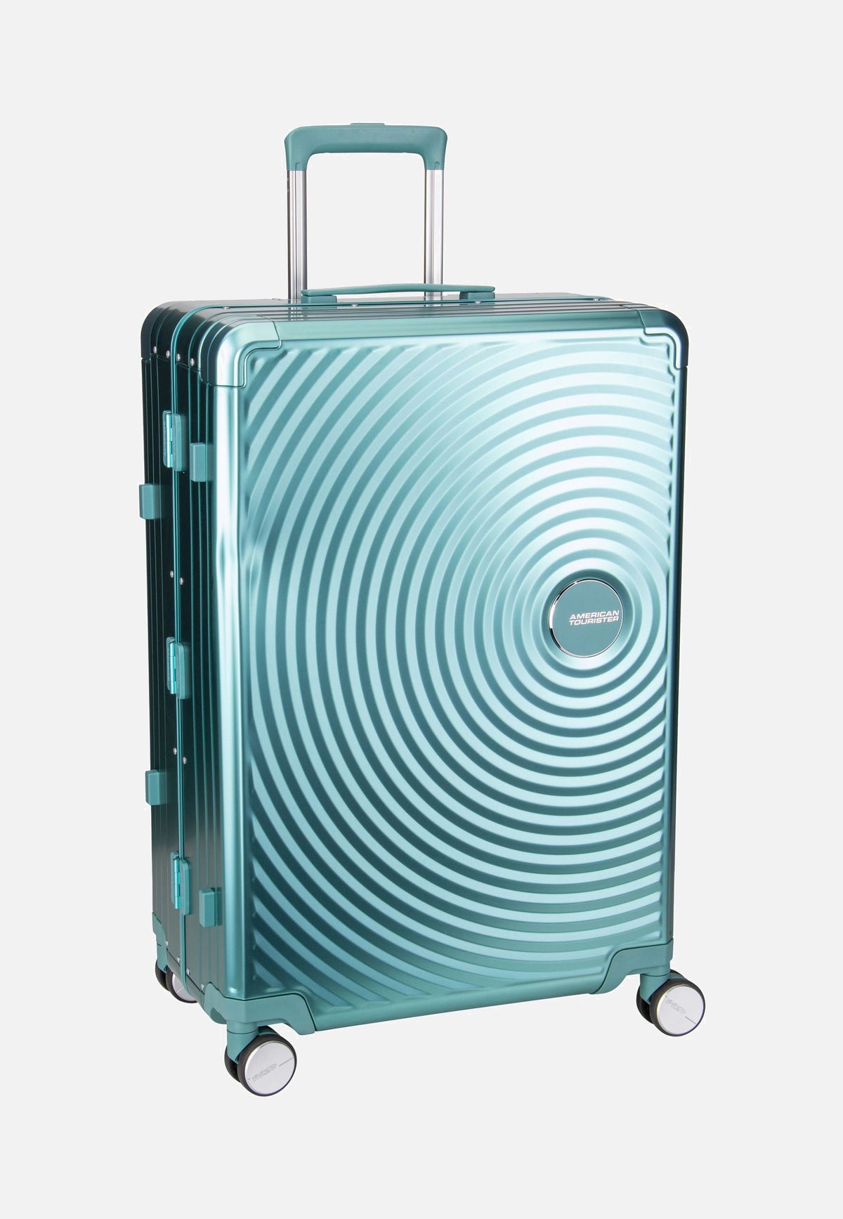 American Tourister Soundbox Alu Spinner 75 Dusty Turquoise Suitcase