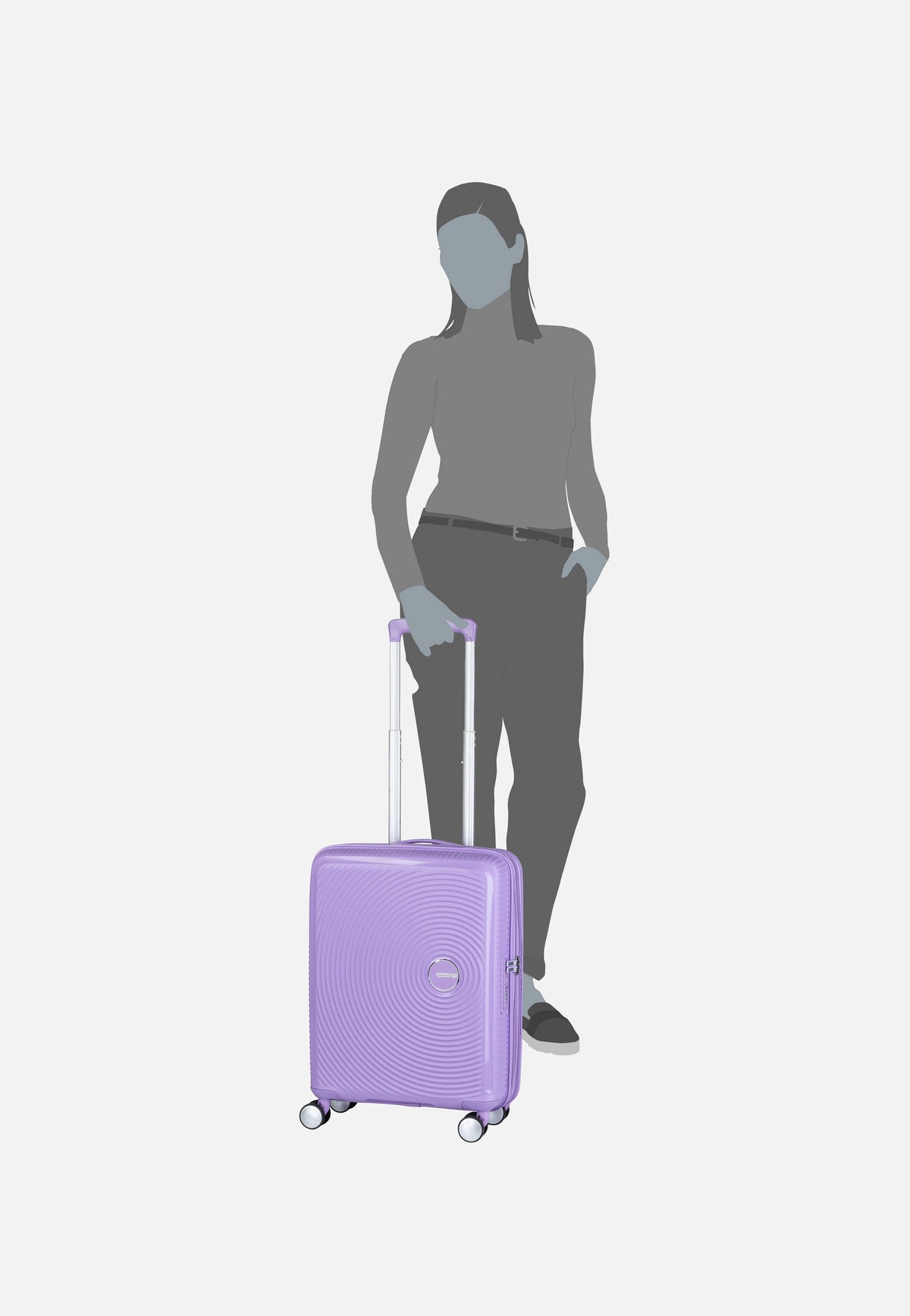 American Tourister SoundBox Spinner 55 EXP Lavender Valigia