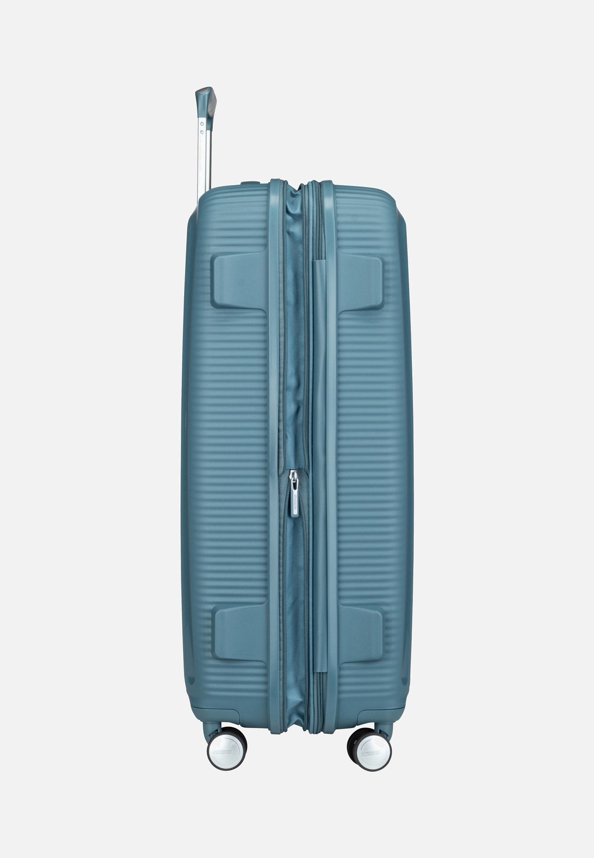 American Tourister SoundBox Spinner 77 EXP Stone Blue Suitcase