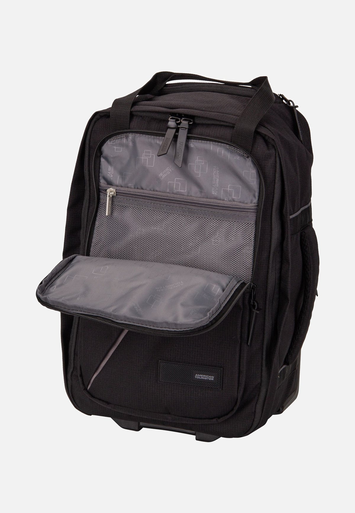 American Tourister Take2Cabin Backpack/WH S Black Backpack Trolley