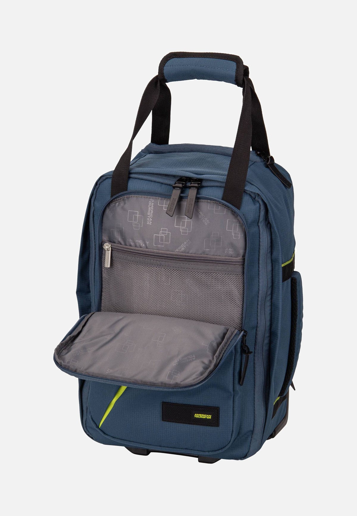 American Tourister Take2Cabin Backpack/WH S Harbor Blue Sac à dos à roulettes