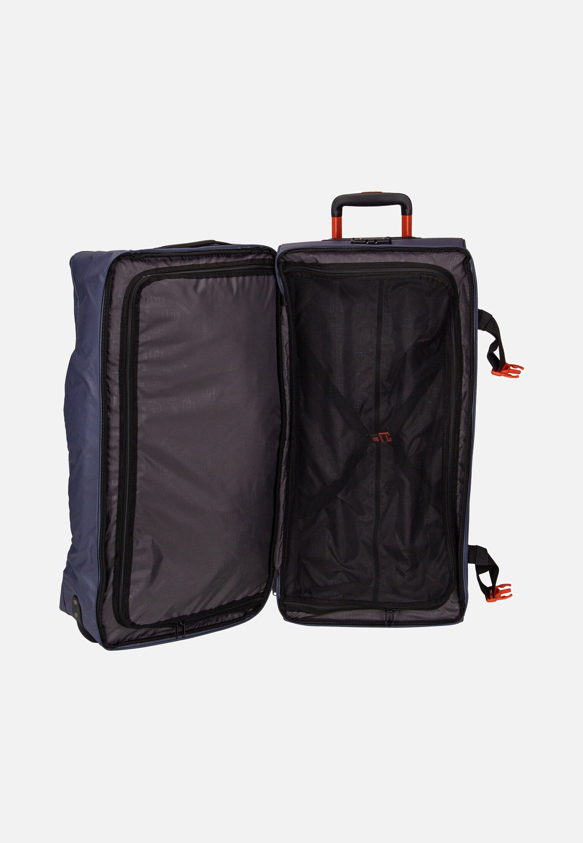 American Tourister Urban Track Duffle L Navy/Orange Travel Bag with Wheels