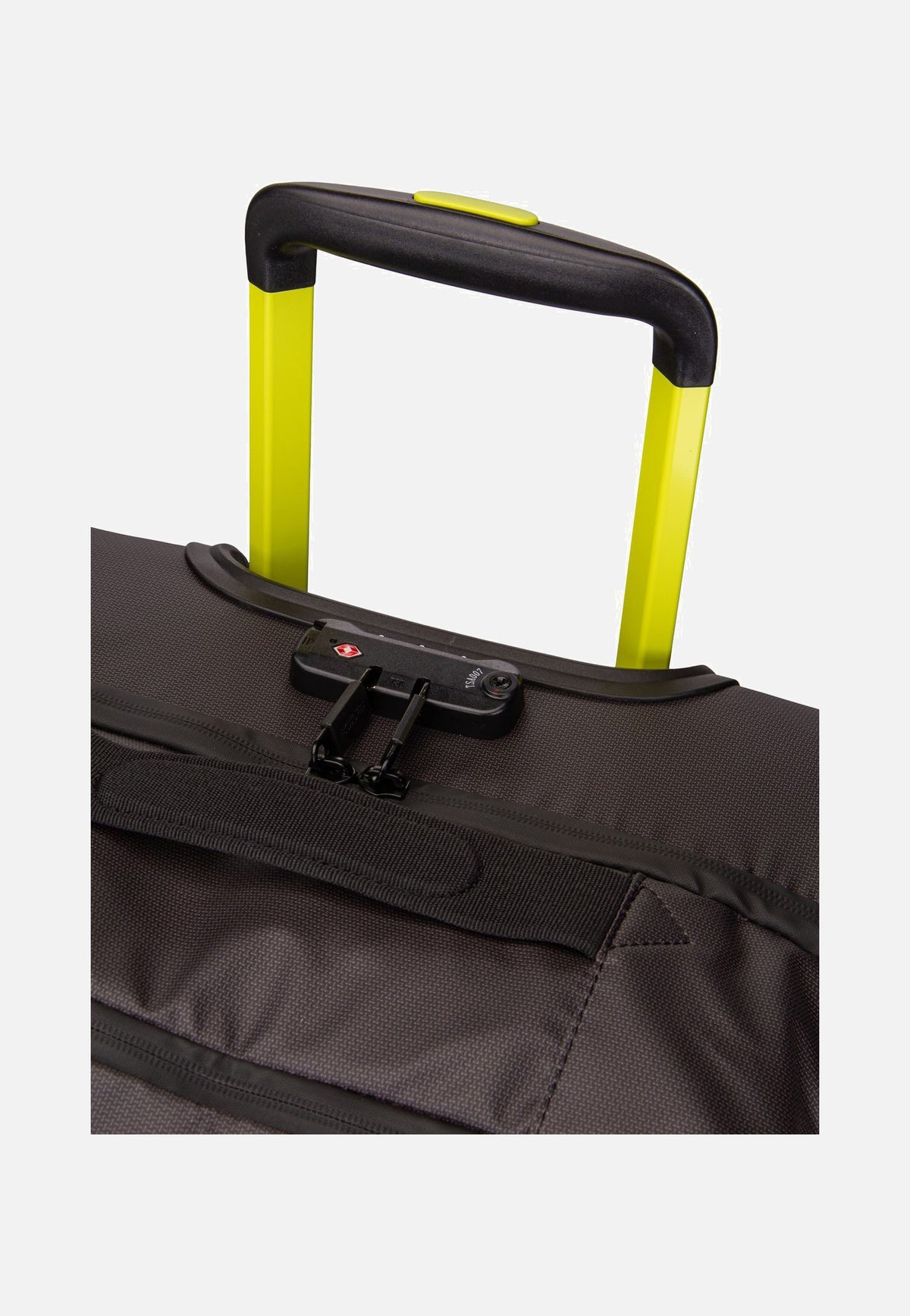 American Tourister Urban Track Duffle M Black/Lime Travel Bag with Wheels