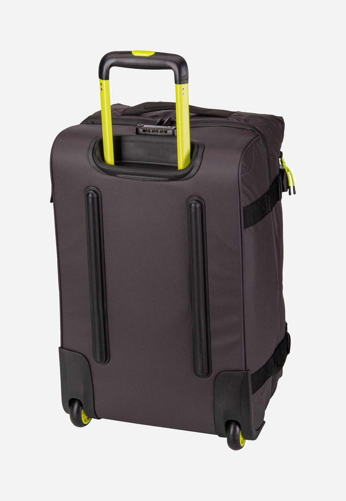 American Tourister Urban Track Duffle S Black/Lime Travel Bag with Wheels