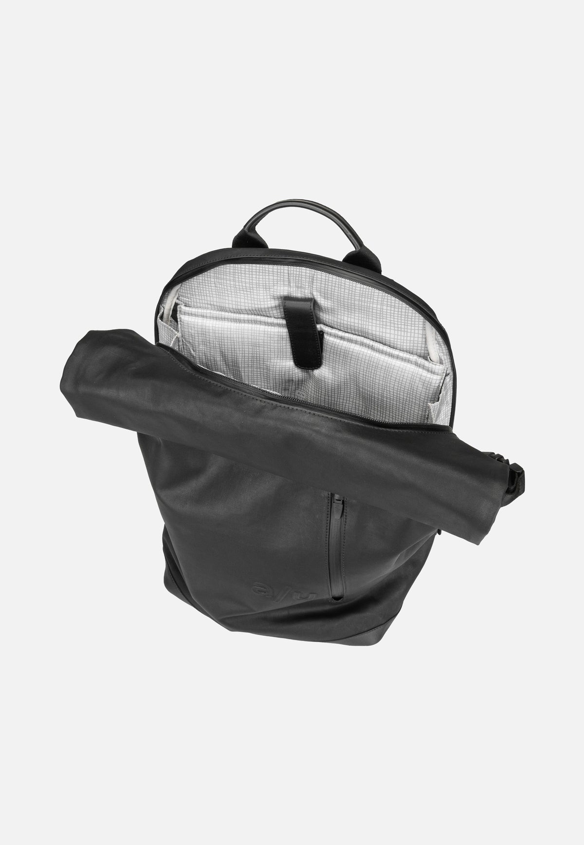 aunts & uncles Matsuyama Black Rolltop Backpack