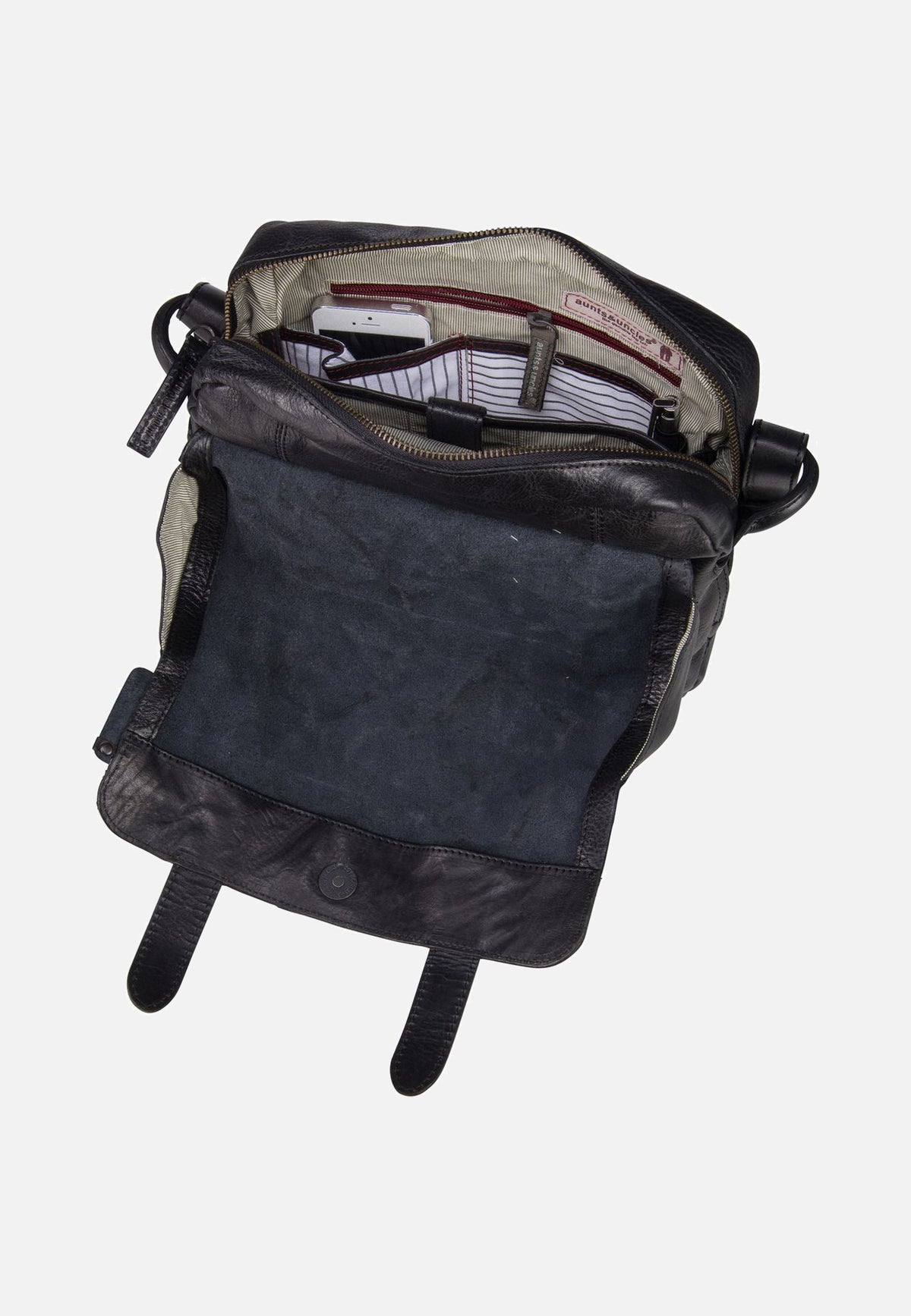 aunts & uncles Miss Applepie Black Smoke Crossbody Bag