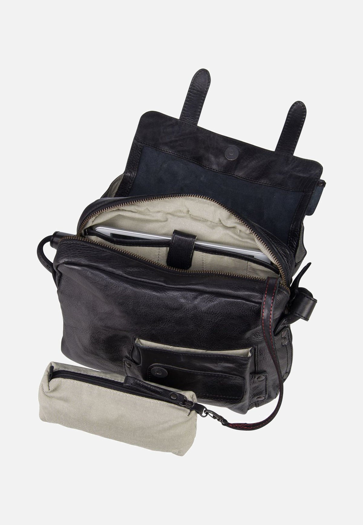 aunts & uncles Miss Applepie Black Smoke Crossbody Bag