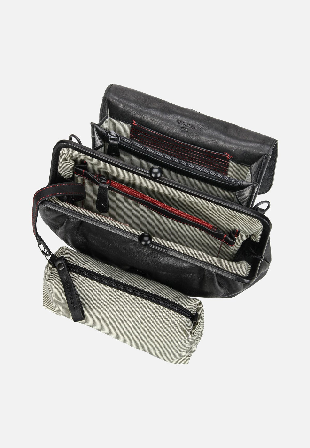 aunts & uncles Mrs. Madeline Black Smoke Crossbody Bag