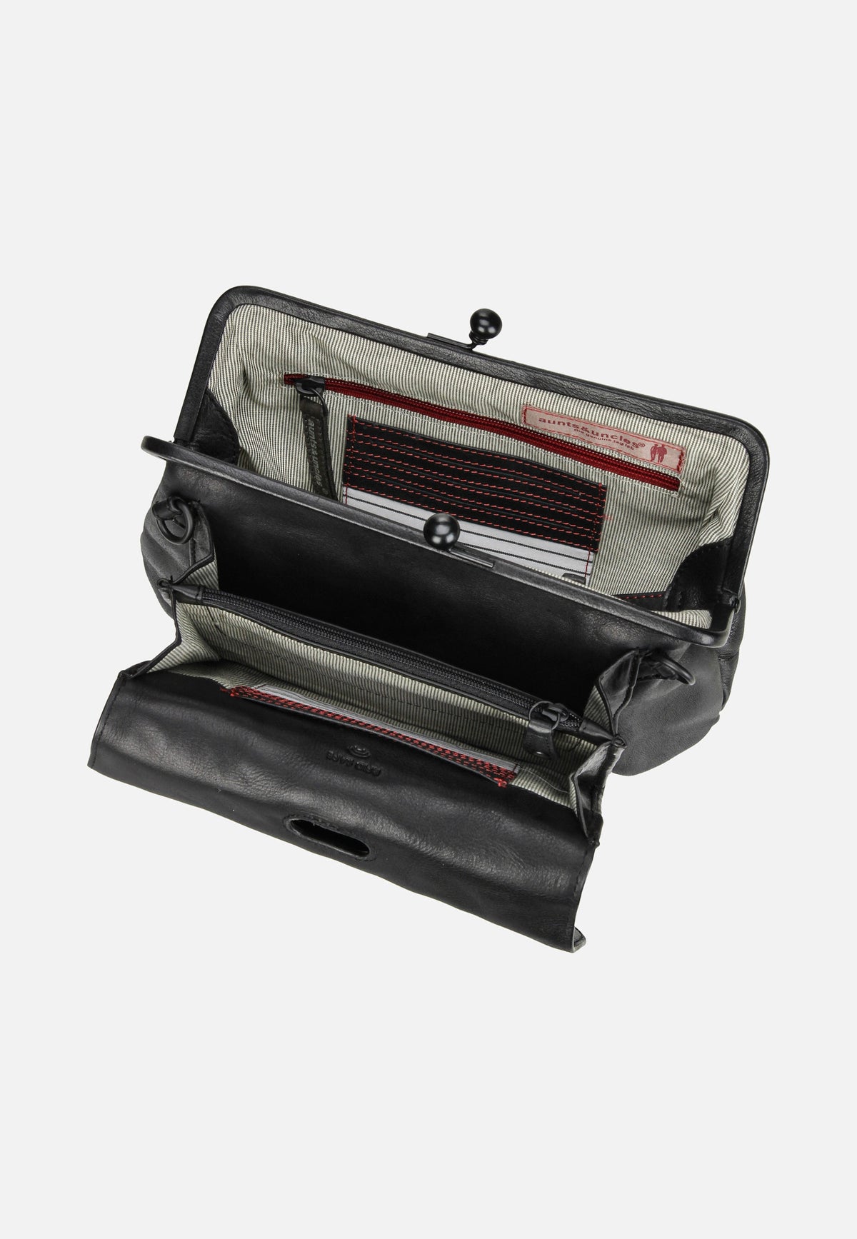 aunts & uncles Mrs. Madeline Black Smoke Crossbody Bag