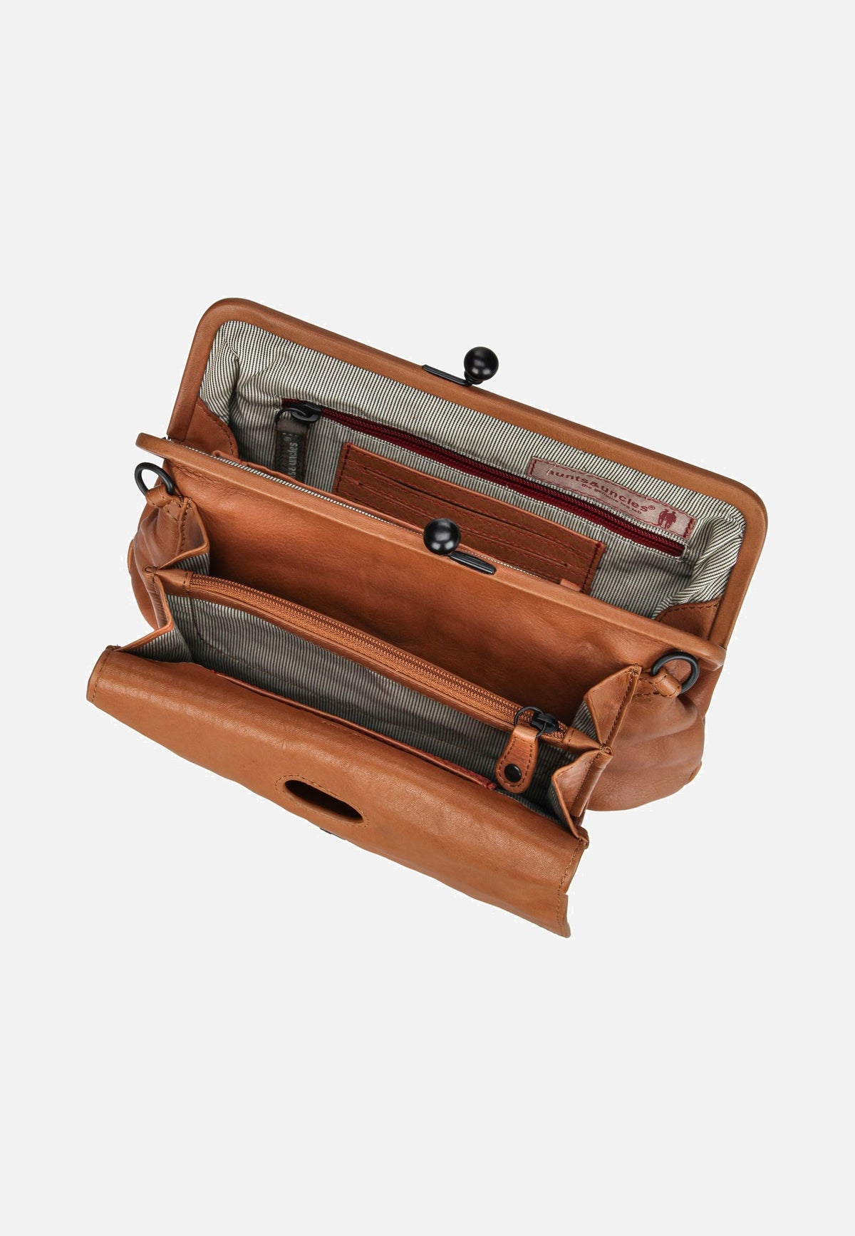 aunts & uncles Mrs. Madeline Caramel Crossbody Bag